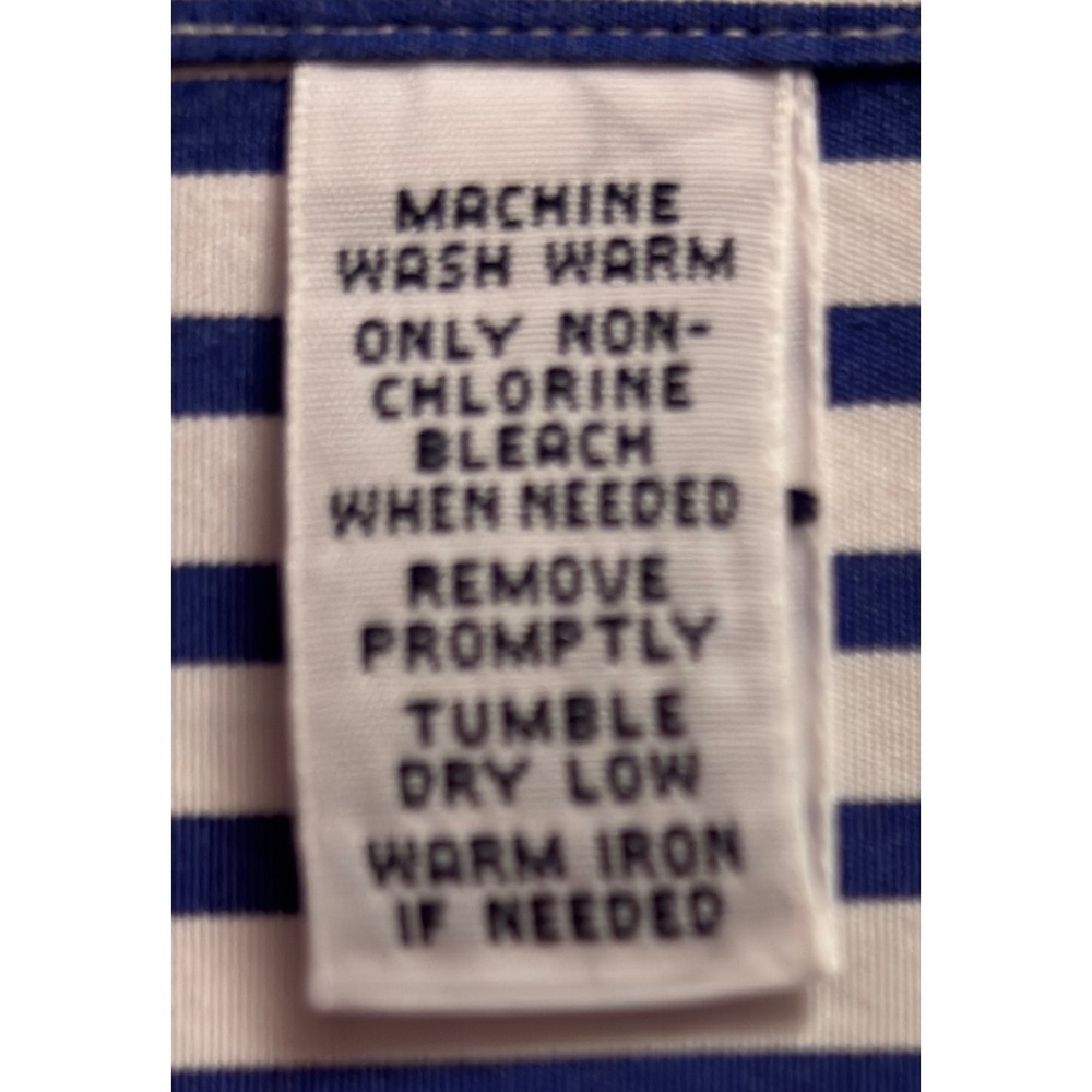 Ralph Lauren Button Down Mens XXL 52" x 32" Blue White Classic Fit Striped Pony - Picture 8 of 8